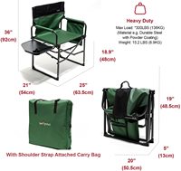 Chaise pliante portable pour salle à manger, pêche, plage, camping, directeur, voyage