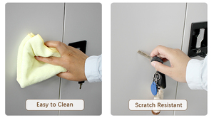 Casier en acier avec 2 portes doubles, armoire de rangement en fer, casier métallique pour vêtements et chaussures - Product Image 5