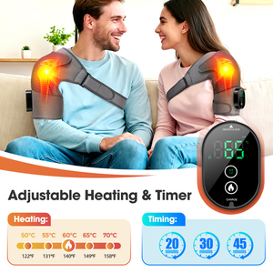 Cordless Remote <b>Control</b> Heating Shoulder Wrap <b>Vibration</b> Massager Shoulder Pain Relief Massage Belt GZ RTS Bulk Mixed Order - Product Image 3
