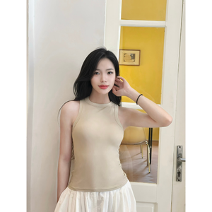 Débardeur d'été haut de gamme pour femme avec boutons, coupe ajustée, séchage rapide et écologique, fabriqué au Vietnam, plusieurs couleurs - Product Image 1