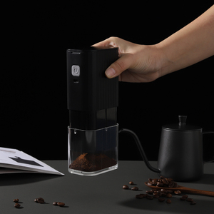 Moulin à café portable rechargeable avec meules en céramique et en acier, <span class=keywords><strong>broyeur</strong></span> électrique de grains de café réglable pour le voyage - Product Image 1