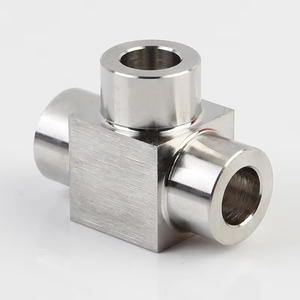 Professional Precision 304 Stainless Steel High Pressure T-Type Tee Connector Internal External Thread Thickened CNC Broaching - Product Image 1