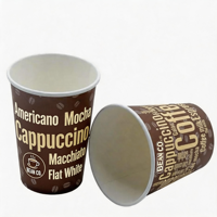 Gobelet en papier biodégradable à paroi simple, taille personnalisée, motif personnalisé, logo personnalisé, qualité alimentaire, jetable, pour café chaud à emporter
