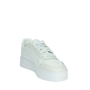 Sneakers con Plateau e Lacci per Ragazze, Bianche 393846, in Tela Imbottita alla Moda - Product Image 5