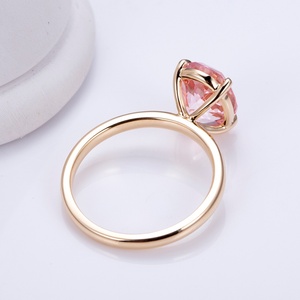 แหวนเมสซี่ จิวเวลรี่ รุ่น MSR-1344 ทองคำ 18k สีเหลือง ประดับพลอยสีชมพูทรงรี ขนาด 8*10 มม. - Product Image 5