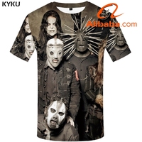 Vente en gros, bande de Rock colorée T Shirt Kiss vêtements Tshirt Tees Tops vêtements hommes T-Shirt 3D T-Shirts hommes Ftness nouveau