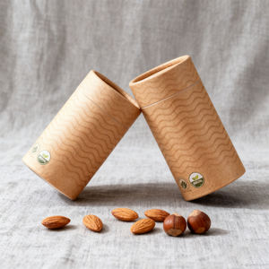 Recipiente cilíndrico Sellado seguro para alimentos a precio de fábrica para <span class=keywords><strong>almendras</strong></span> <span class=keywords><strong>tostadas</strong></span>, tamaño e impresión personalizados - Product Image 2