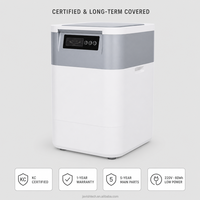 Machine à Compostage Électrique en Acier Inoxydable de 5 kg de Capacité Quotidienne pour la Maison et les Petits Restaurants, Processeur de Déchets Alimentaires Inodore