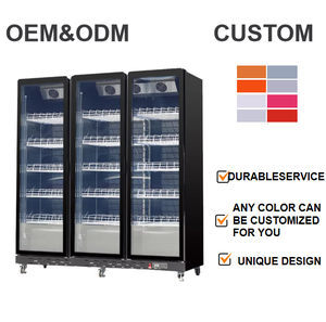Refrigerador de exhibición de <span class=keywords><strong>leche</strong></span> de bebidas cola con puerta de vidrio comercial de supermercado al por mayor comercial de la venta al por mayor de la tienda - Product Image 3
