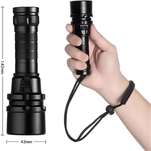 Xách tay chuyên nghiệp dưới nước 80m lặn ánh sáng có thể sạc lại pin T6 LED lặn Đèn pin 1000lm Hộp quà tặng bao bì - Product Image 5