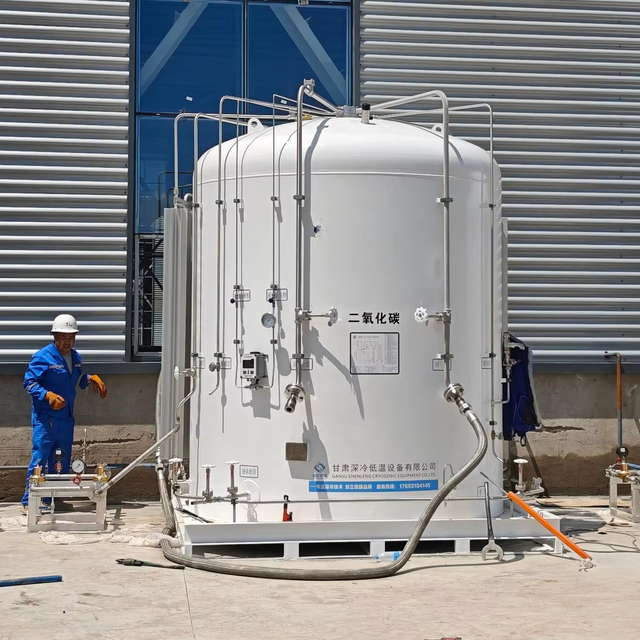 MT5000-MP-SS Stainless Steel Cryogenic Storage Tank 5cubic Meters Fast and Easy to Cold Easy Operation High Productivity