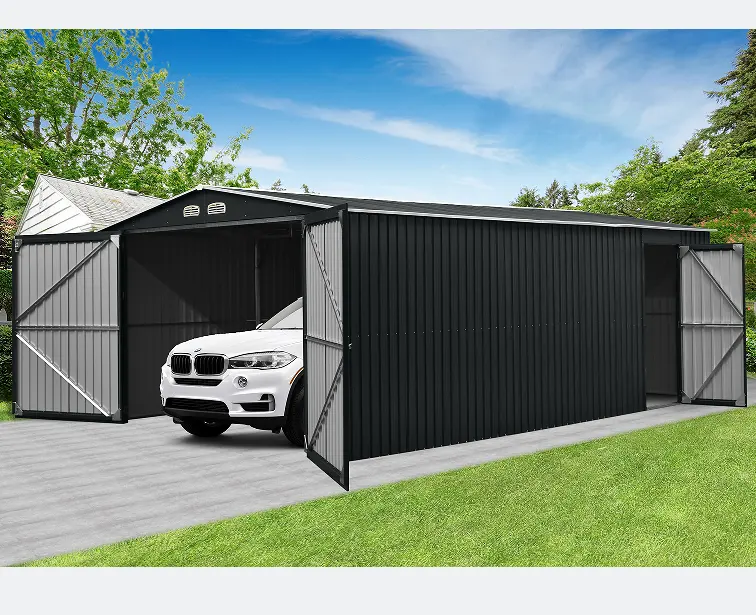 Hete Verkoop Groothandel Metalen Carports Schuur Dak Ontwerp Structurele Stalen Auto Garage