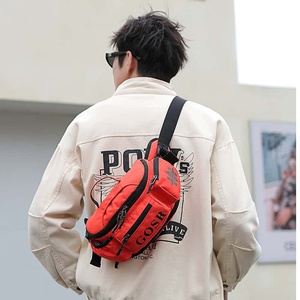 Riñonera Impermeable de Nailon Naranja con Cierre de Cremallera, Gran Capacidad, para Viajes al Aire Libre, para Todas las Estaciones, Riñonera para Hombre - Product Image 5
