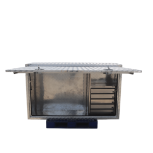 Boîte à outils en alliage d'aluminium avec 4 à 6 tiroirs, boîte de rangement robuste pour l'entretien, surface antidérapante, fermeture à boucle - Product Image 5