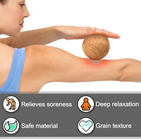 Sports et fitness personnalisés pour soulager les douleurs musculaires, point d'acupuncture en liège avec emballage balle de yoga de 25 cm