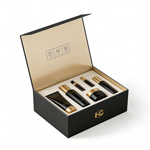 กล่องบรรจุภัณฑ์ความงามระดับไฮเอนด์แบบสั่งทำพิเศษ ฝาปิดแม่เหล็ก สำหรับชุดผลิตภัณฑ์ดูแลผิว พิมพ์ลายตามสั่ง โรงงานรับผลิตแบบ OEM ODM - Product Image 4