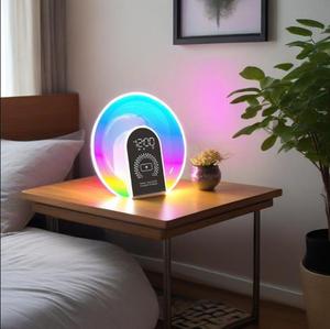 Multi-functional Sunrise <strong>Alarm</strong> <strong>Clock</strong> RGB Light 10W Wireless Charger <strong>Clock</strong> Wake Up Light BT Speaker