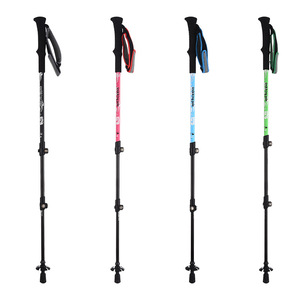 Bastón de Senderismo de Aleación de Aluminio 7075 con Bloqueo Externo, Ultraligero, <span class=keywords><strong>Mango</strong></span> Recto, para Caminatas y Campamentos al Aire Libre - Product Image 1