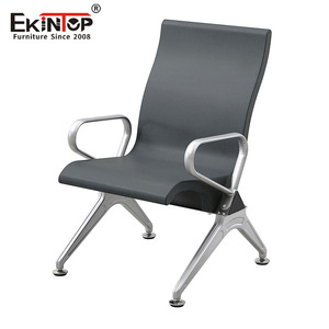 Sillas de acero inoxidable Ekintop en fila, 5 asientos con pasamanos para sala de espera, aeropuerto, estación, uso público - Product Image 3