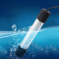 Lampes de pêche LED 12V IP68 15W 360° Jaune Bleu Vert Blanc 5M Lampe de nuit sous-marine attirant les poissons 126 LED pour bateaux