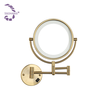 Espelho de ampliação para maquiagem, redondo iluminado, fio 3x/5x/7x/10x - Product Image 2