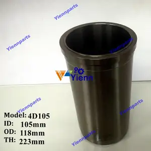 4D105 צילינדר אוניית שרוול 105mm עבור Komatsu מלגזה דיזל מנוע חלקי 6130-22-2310