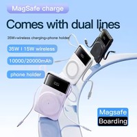 Pengisi Daya Nirkabel Portabel Terlaris, Daya Tinggi 35W, Bahan PC ABS, Harga Pabrik, Dapat Disesuaikan, Pengisian Cepat