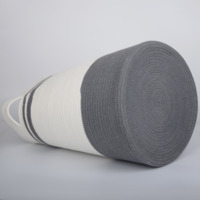 Panier à linge tissé en corde de coton avec poignées, de haute qualité, pour ranger les serviettes et les couches de jouets d'enfants