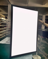 Panneau publicitaire LED sur mesure, cadre d'affiche LED, boîte à lumière LED en aluminium, feuille rétroéclairée LED 27 x 40, boîtes lumineuses publicitaires