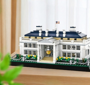 Set di Costruzioni USA Washington White House - Serie Edifici Storici - Modellino da Assemblare per Piccoli Spazi - Product Image 1