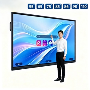 Tableau blanc interactif intelligent OEM 65 75 86 98 pouces, tableau de conférence HD, écran tactile sans fil, tableau numérique 4K 40 points 60Hz - Product Image 1