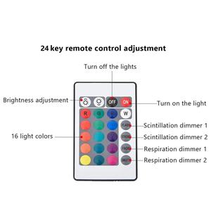 Lámpara LED de Cristal Aurora Giratoria de 16 Colores, Efecto Dinámico de Ondas de Agua Azules, Cubo Proyector de Luz Nocturna - Product Image 5