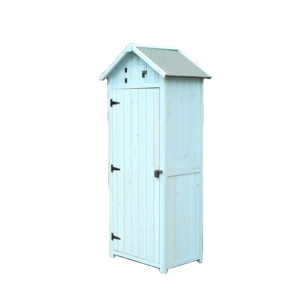 Outdoor Waterproof Garden Tool House Wood Sheds Single Door Garden Storage Cabinet With Large Storage Space