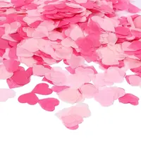Free Samples 1 Inch Biodegradable Bride Heart Shape Paper Confetti Wedding、2.5センチメートルPink Tissue Valentines Paper Confetti