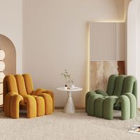 Fauteuil d'appoint amusant en forme d'araignée, canapé individuel modulaire incurvé créatif, chaise de loisirs design moderne pour salon