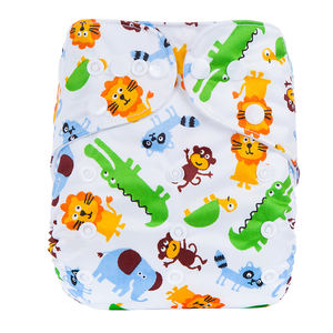 AnAnBaby le <span class=keywords><strong>Roi</strong></span> <span class=keywords><strong>Lion</strong></span> Couche lavable réutilisable à motifs imprimés numériques - Product Image 1