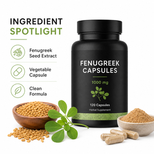 Nouvelles capsules de fenugrec, complément alimentaire pour adultes, soutien immunitaire, énergie, digestion - Product Image 3