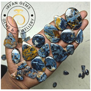 Diseñador Pietersite Gemstone Flashy Pietersite Cabochon Lot Piedra preciosa para joyería Pietersite texturizado para la fabricación de colgantes de piedra - Product Image 1