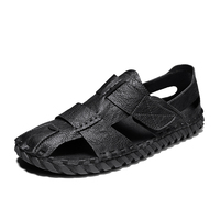 Nouvelles Idées de Produits 2026 – Sandales Plates d'Extérieur Artisanales en Cuir de Vachette pour Hommes, Chaussures de Plage Estivales, Chaussons Style Marche