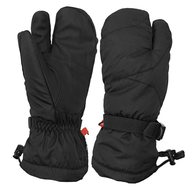 Factory Custom 3-Finger Arctic Snowboard Ski Gloves Waterproof Polyester UV Protection Thermal Winter Flexible Design