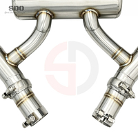 Silenciador de Escape Valvetronic SDO SS304 para BMW M3 M4 F80 F82 F83 3.0T 2014-2019, Sistema Axleback de Alto Rendimiento con Puntas Negras Plateadas