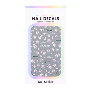 Wholesale Factory Self-Adhesive Nail <b>Sticker</b> Spring <b>Flower</b> Manicure Art Decal DIY Decoration Salon Accessory Custom Design - Product Image 1