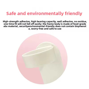 Support mural en plastique ABS pour brosse à dents électrique et rasoir, le plus vendu, rangement sûr et durable pour salles de bain - Product Image 3