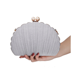 Burgundy Glitter Pearl Shell Evening <strong>Bag</strong> <strong>for</strong> <strong>Wedding</strong> and Party <strong>Bag</strong> <strong>for</strong> Women <strong>Clutch</strong> <strong>Bag</strong> Pochette Femme Large Handbags - Product Image 4