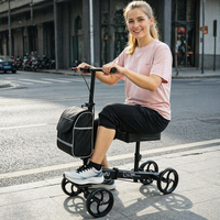 Déambulateur pliant manuel YIDE léger et durable pour personnes âgées, soutien pour les blessures à la cheville et au pied
