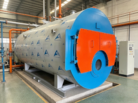 Chaudière à vapeur industrielle série WNS personnalisable, fournie directement par l'usine, 2 tonnes, 4 tonnes, 6 tonnes, 12 tonnes, double combustible gaz naturel/diesel