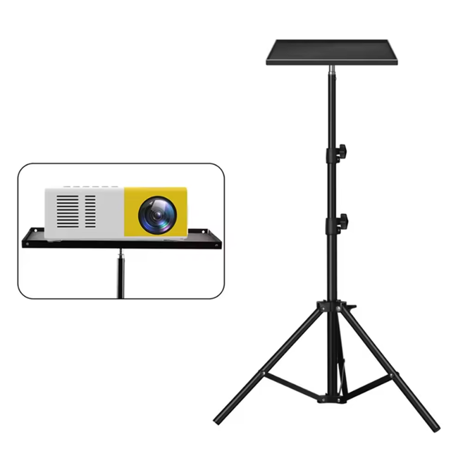 Projector Tripod Stand Laptop Tripod Adjustable Height Standing Desk Outdoor Computer Desk Stand for Studio
