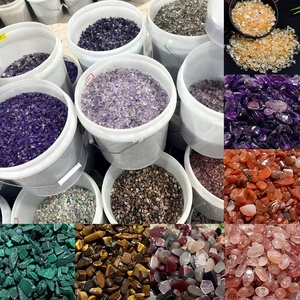 Pietre di Cristallo Naturale Lucidate in Vendita, Sacchetto da 100g di Chips di Agata, Fluorite e Cristalli di Quarzo - Product Image 2