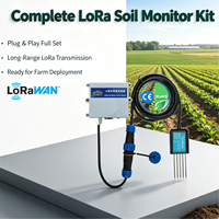 Capteur de sol LoRaWAN 4-en-1 (température, humidité, conductivité électrique, pH) pour la surveillance sans fil de l'irrigation en agriculture intelligente