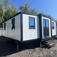 Casa Contenedor Prefabricada Expandible 20x20 de 2 Habitaciones Móvil en Venta con Taller y Aplicaciones para Centros Comerciales